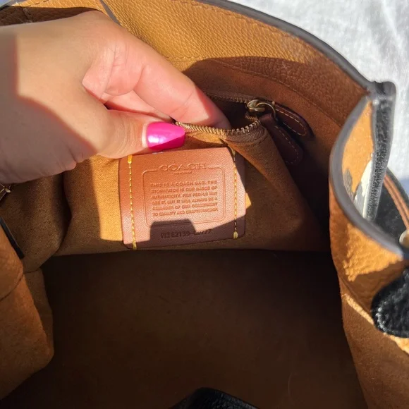 Coach Tote with Colorblock